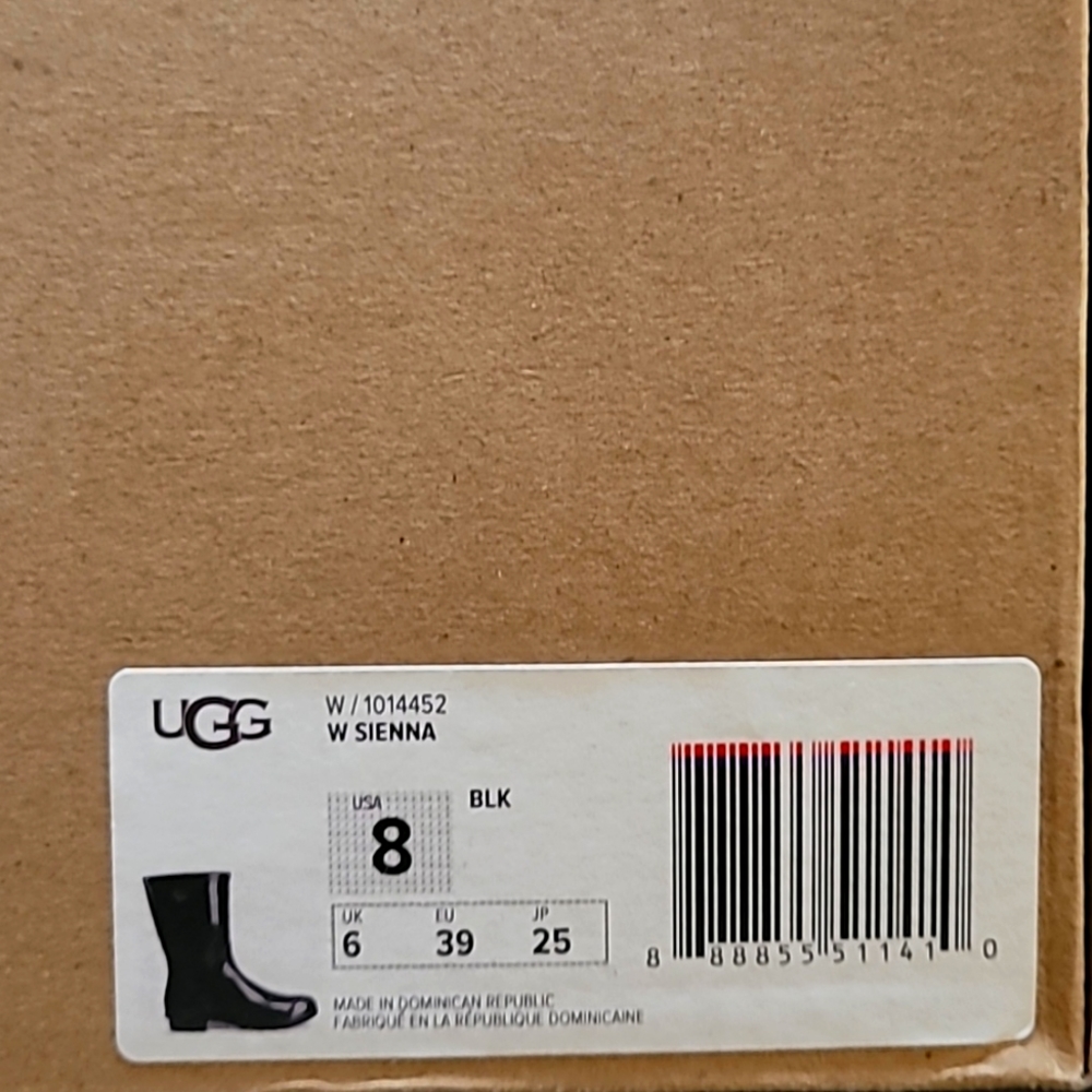 Womens black rain boots UGG